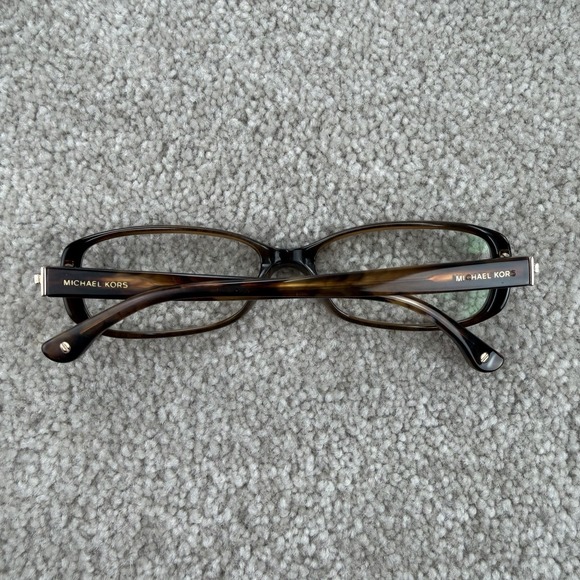 Michael Kors Eyeglasses Frame Women's Brown Tortoise Full Rim Rectangular 135 - Picture 8 of 9